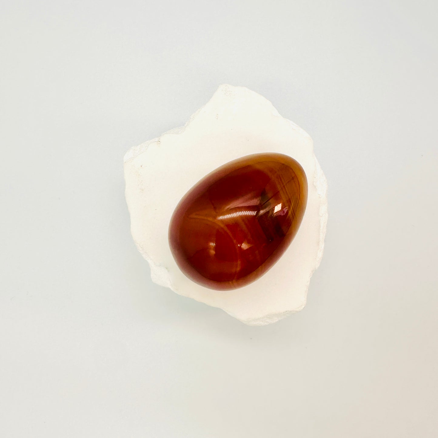Rotes Karneol-Yoni-Ei