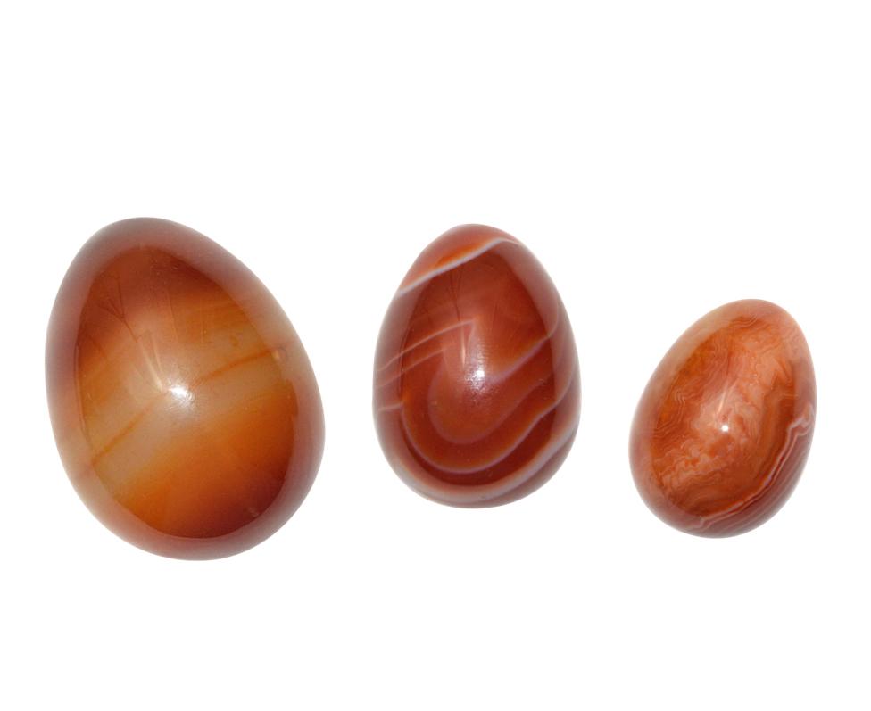 Rotes Karneol-Yoni-Ei