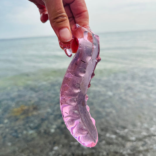 Den Magiske Sprøjter™ Glasdildo